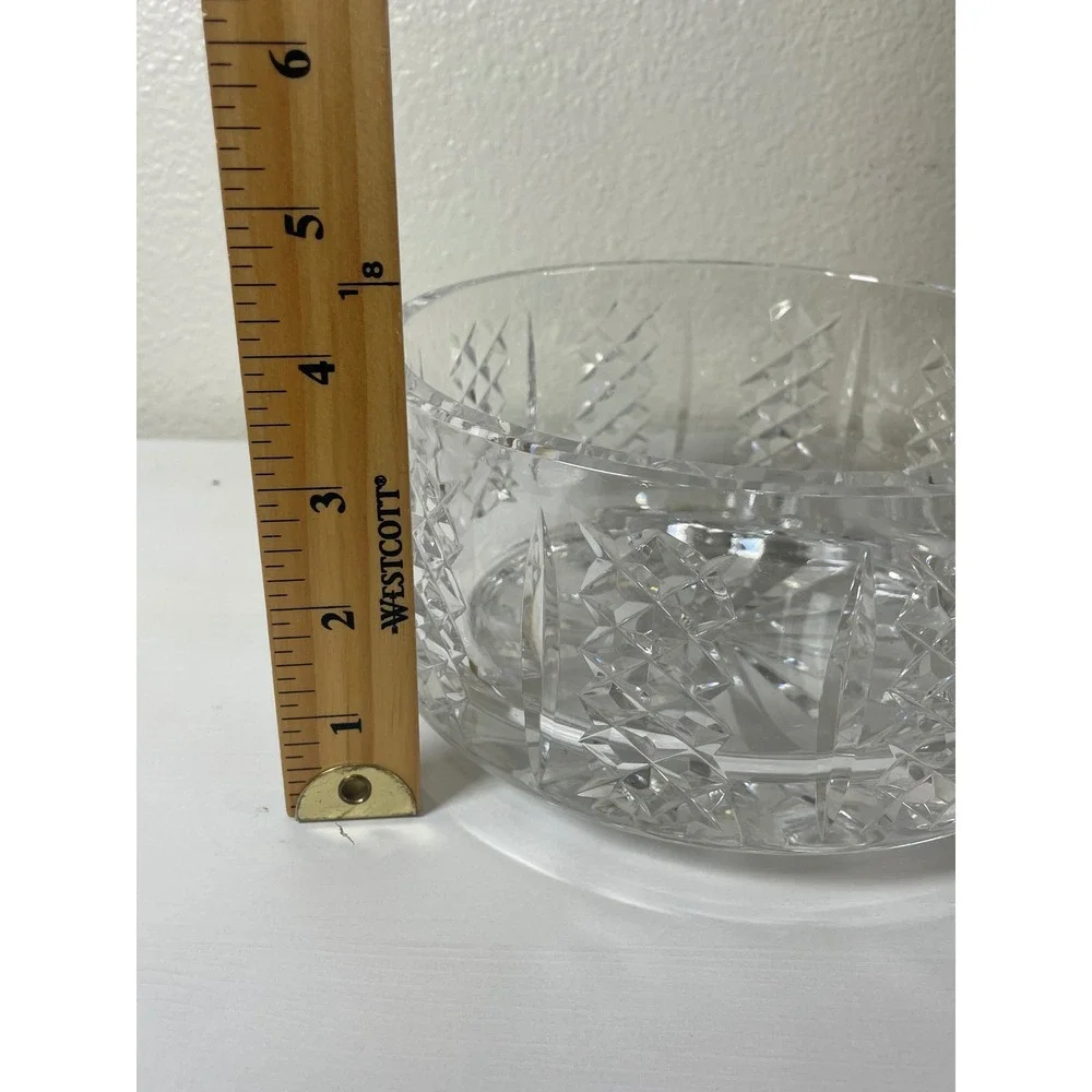 Waterford‎ Crystal Lismore Round Serving Bowl 7in Clear Excellent Cut Glass